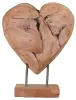 Product image 1 of the product “Heart made from teak pcs, on a stand, in the sizes from 25 to 40cm ”